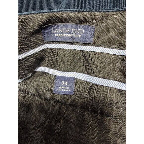 Lands End Baumwolle Navy Blue Men's Pants - 34x33 - Picture 5 of 6